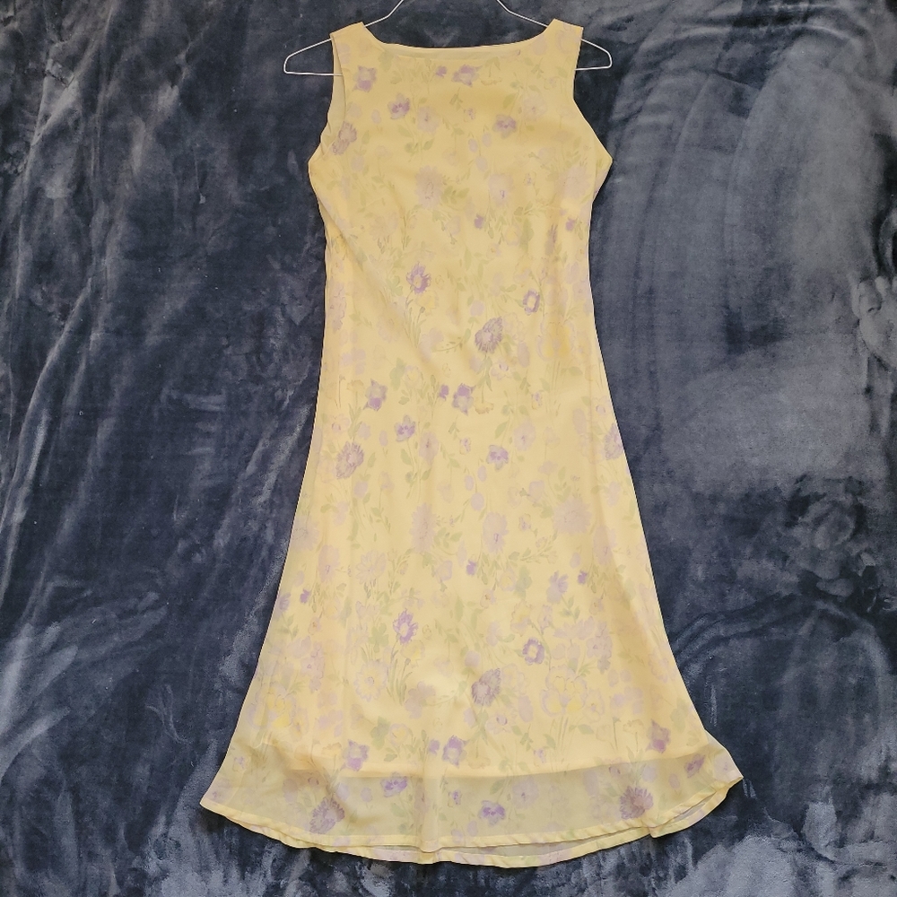 Yellow floral sundress